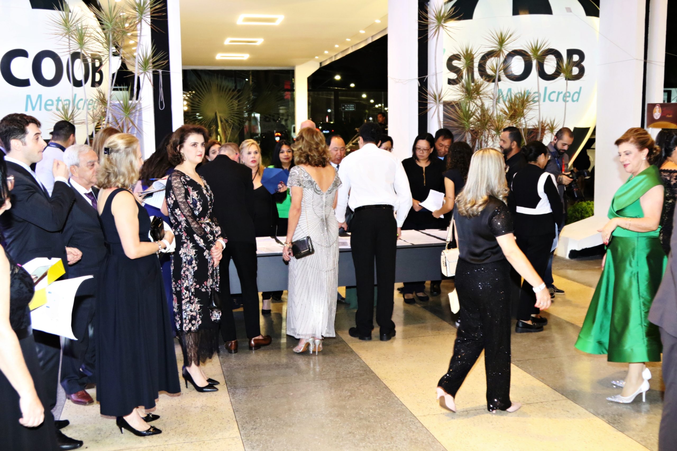 Recepção dos convidados na entrada do evento
